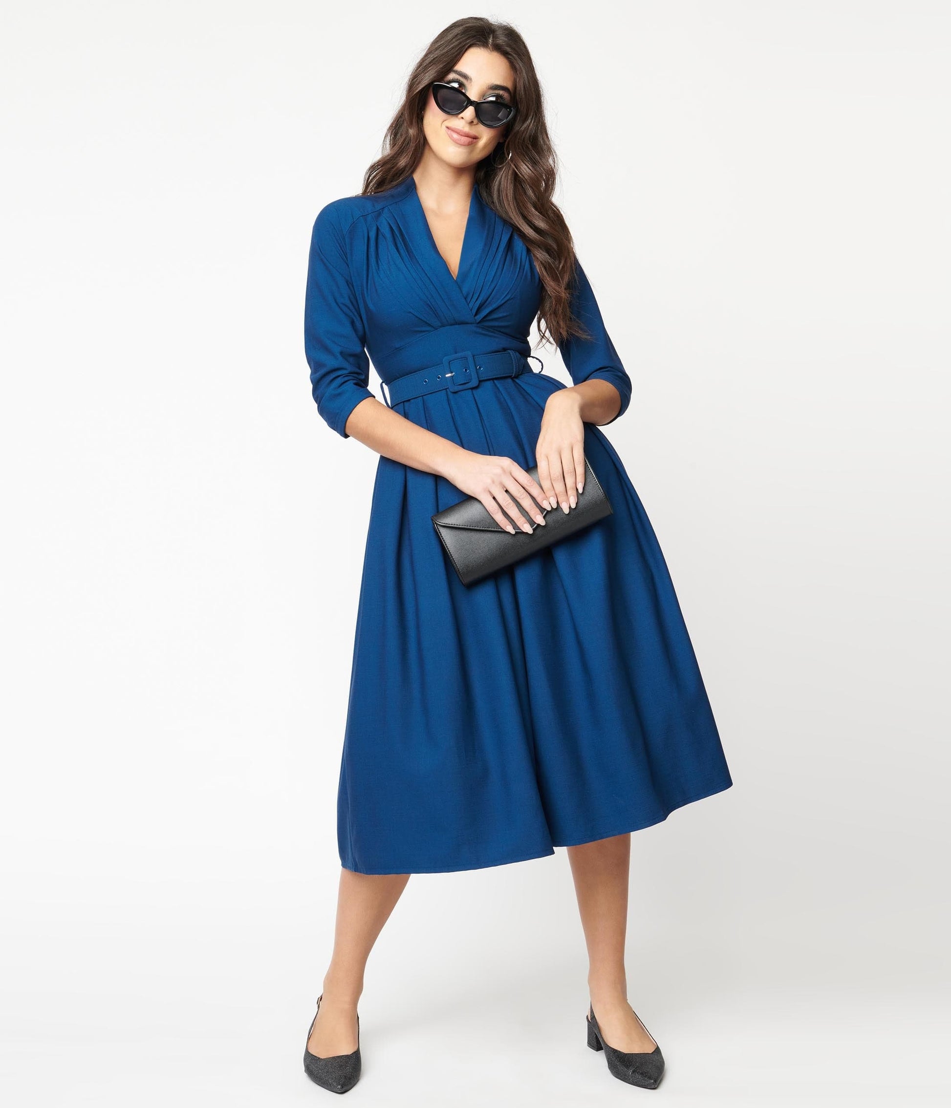 Blue Catherine Swing Dress