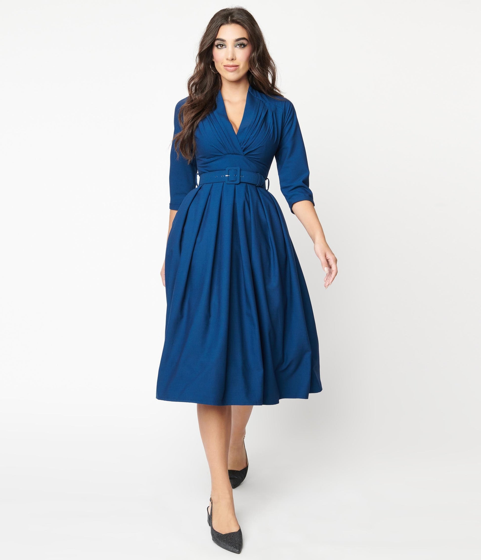 Blue Catherine Swing Dress