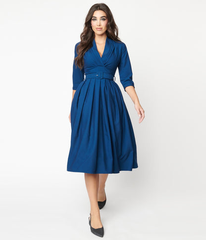 Blue Catherine Swing Dress