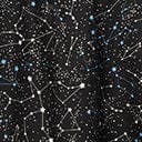 Magnolia Place Plus Size Black & Galaxy Print Tamara Swing Dress