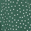 Unique Vintage Green & White Polka Dot Dahlia Swing Dress
