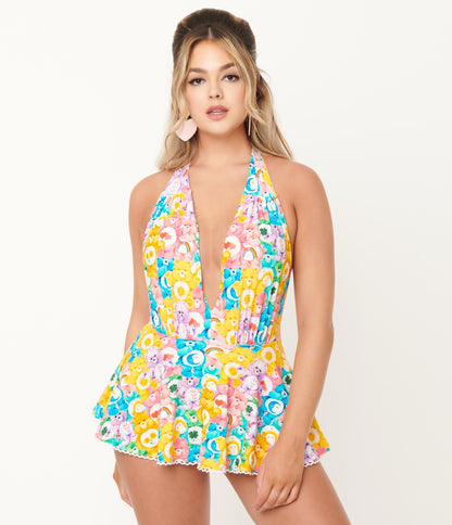 Care Bears x Unique Vintage Care Bears Bundle Print Wendy Swimsuit