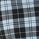 1950s Unique Vintage Light Blue & Black Plaid Lydia Wiggle Dress