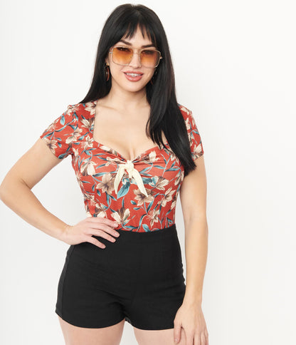 1960s Unique Vintage Black Easy Breezy Shorts