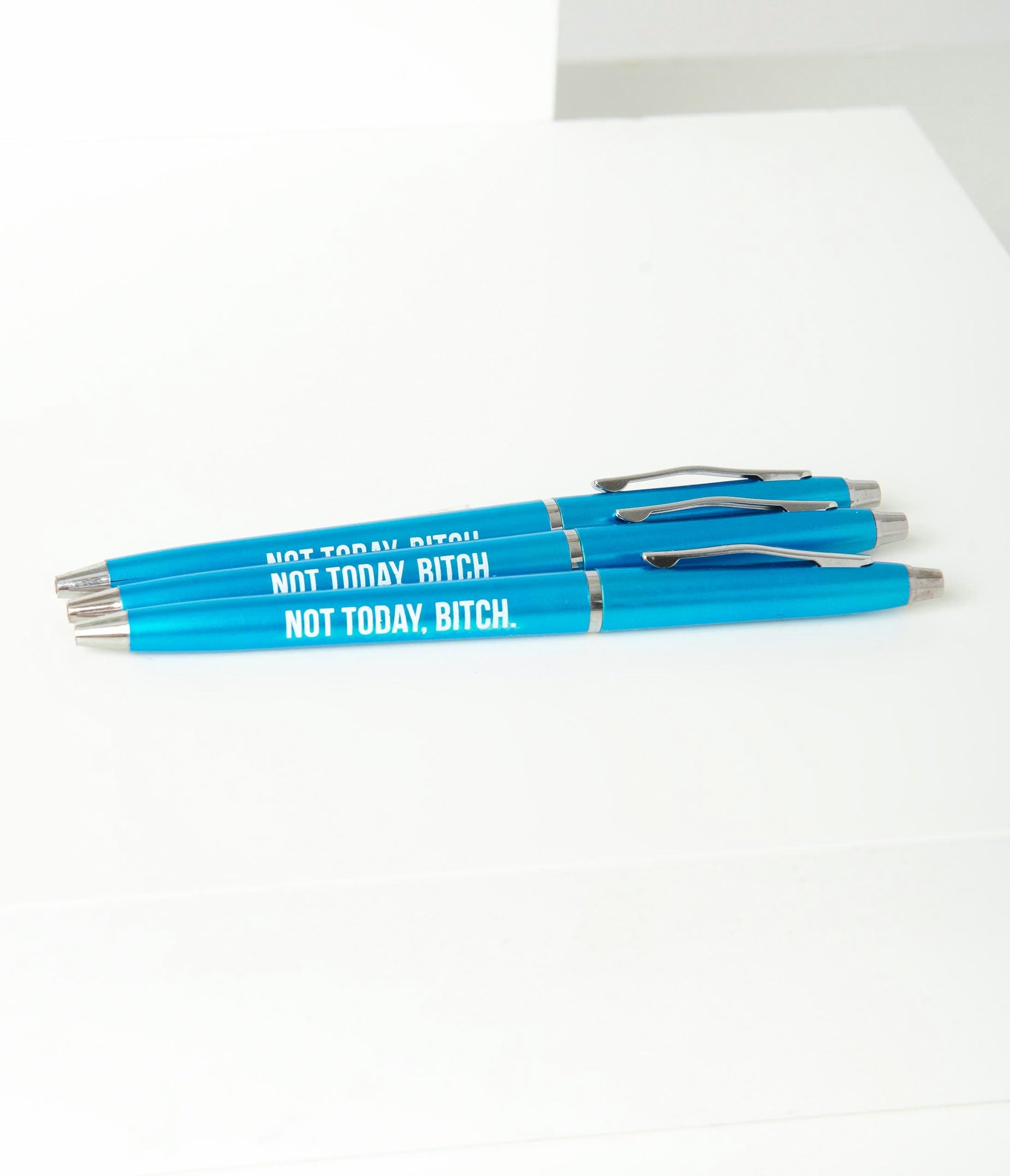 Blue Not Today Bitch Swear-y Pen Set