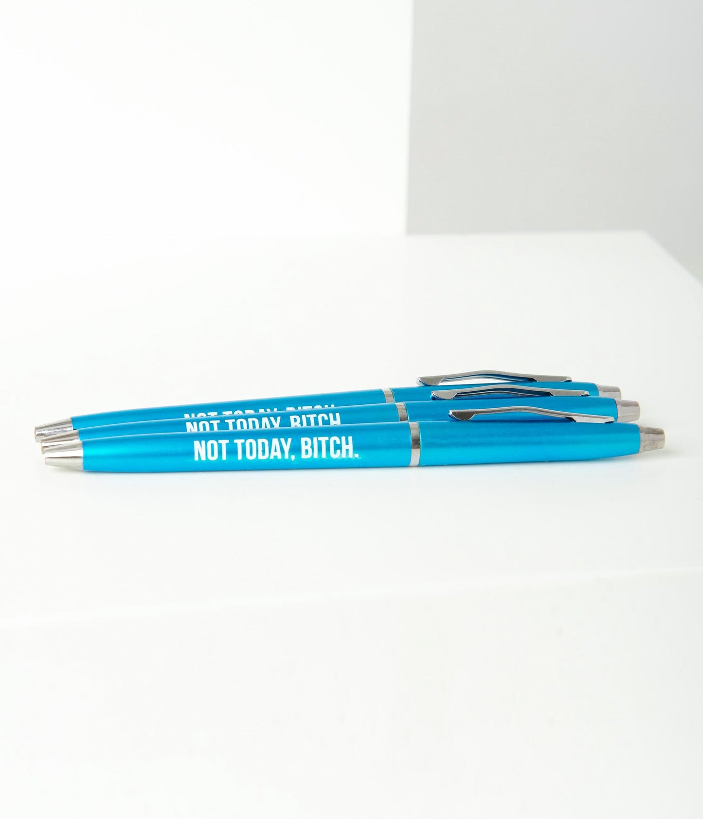 Blue Not Today Bitch Swear-y Pen Set