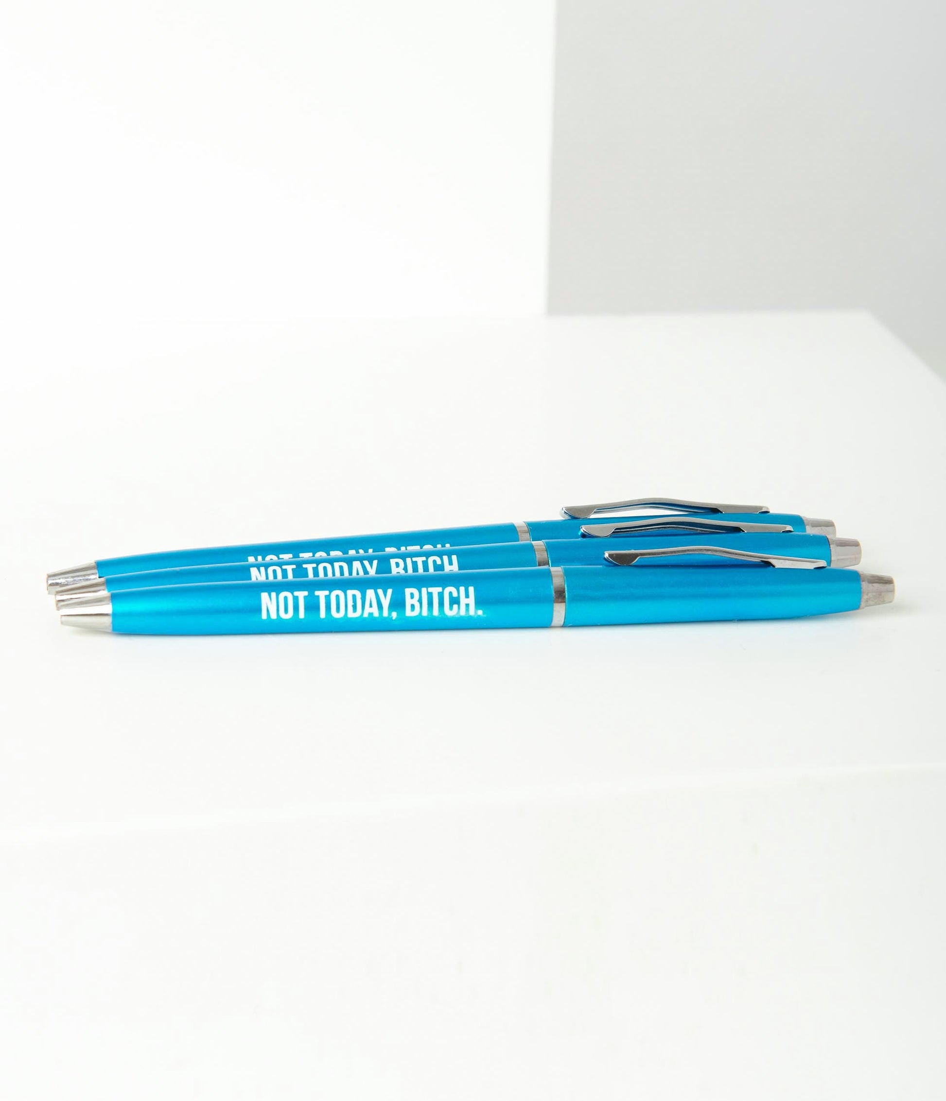Blue Not Today Bitch Swear-y Pen Set