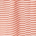 1950s Unique Vintage Plus Size Coral Stripe Smocked Flare Dress
