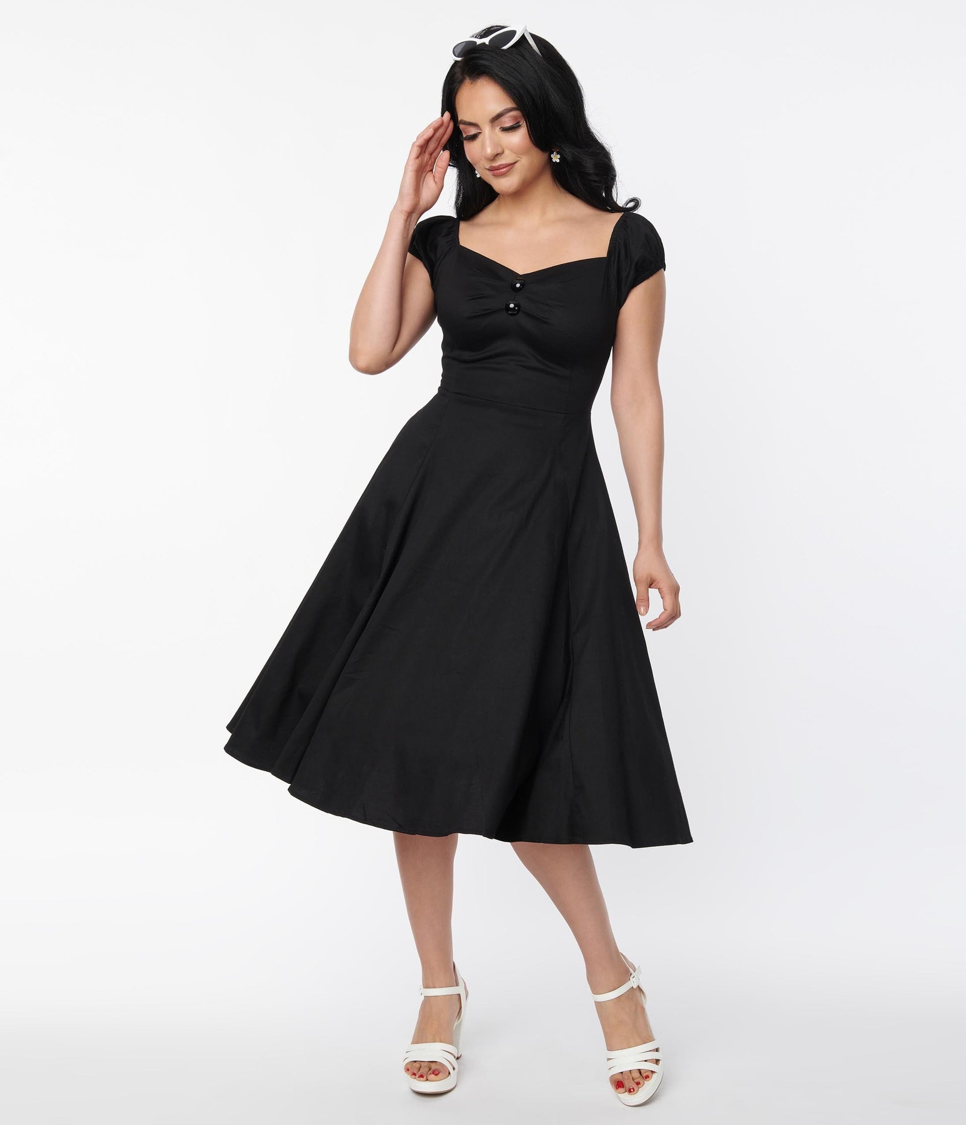 Collectif Black Dolores Swing Dress