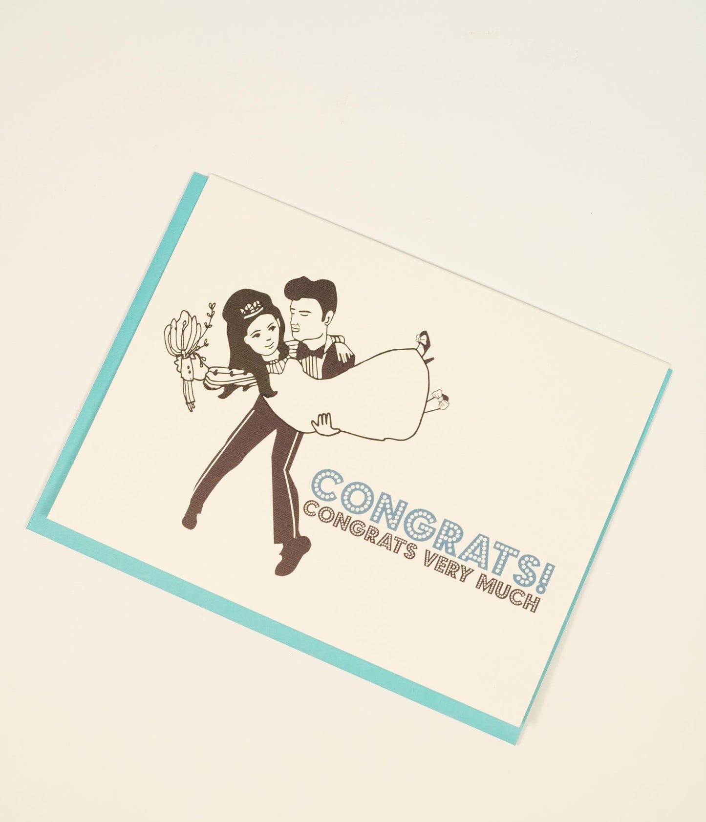 Congrats Very Much Wedding Card