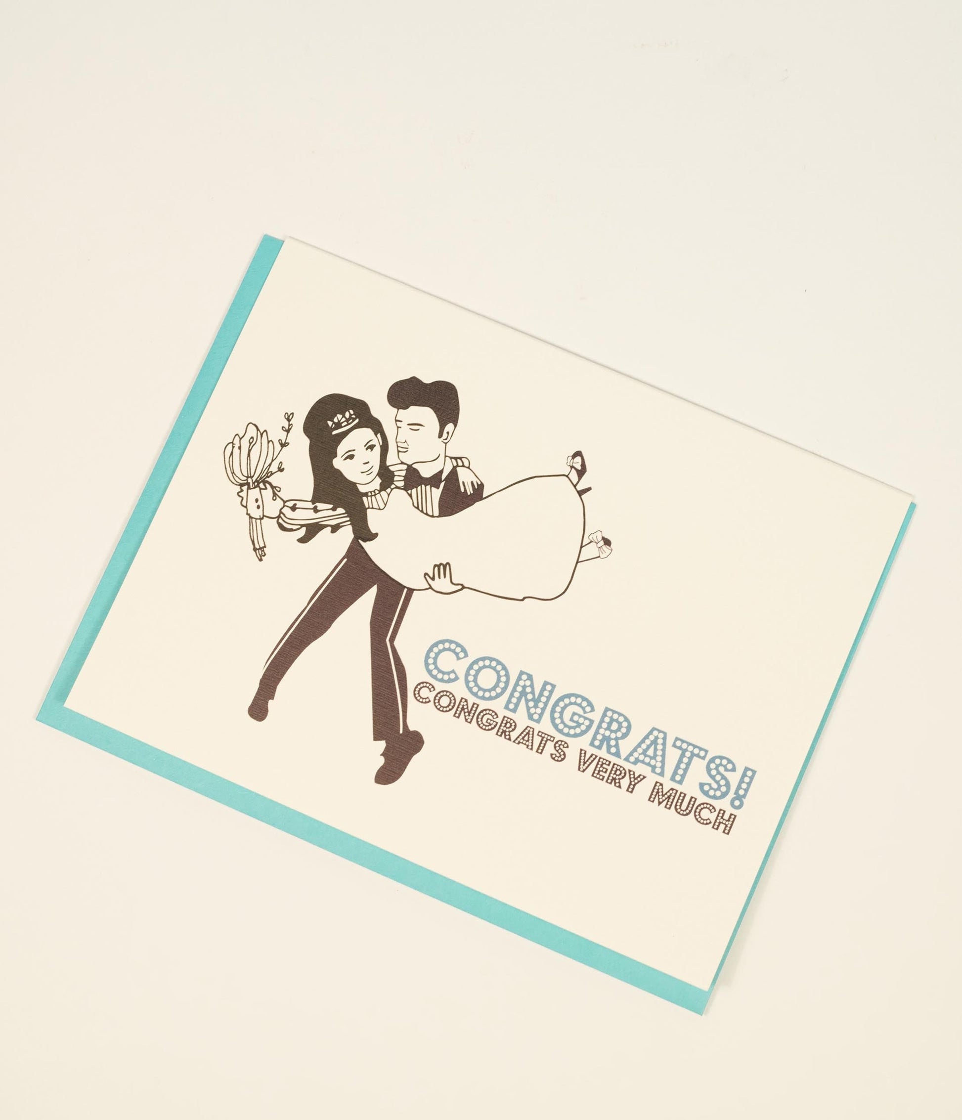 Congrats Very Much Wedding Card