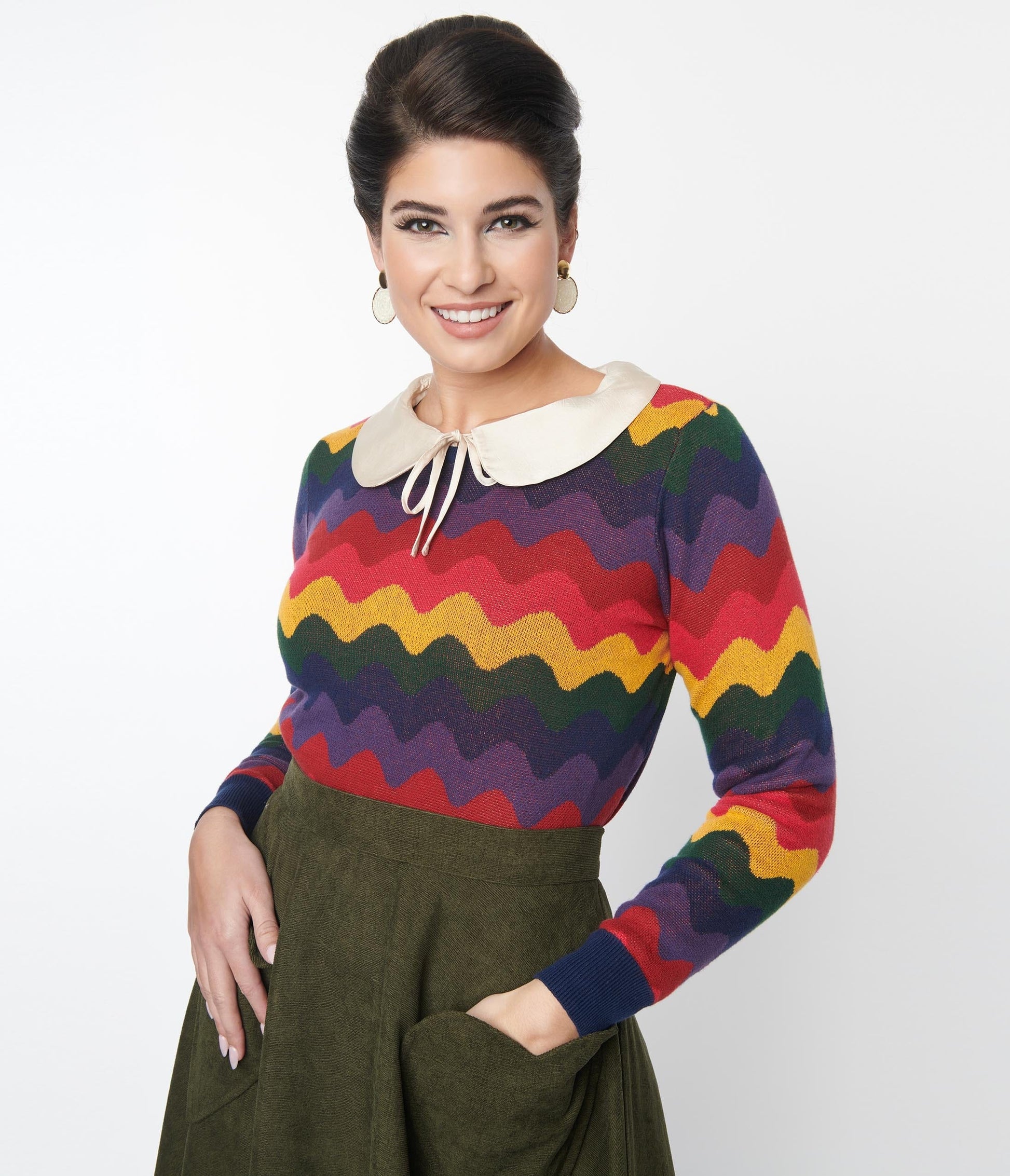 Collectif Rainbow Wave Machi Sweater