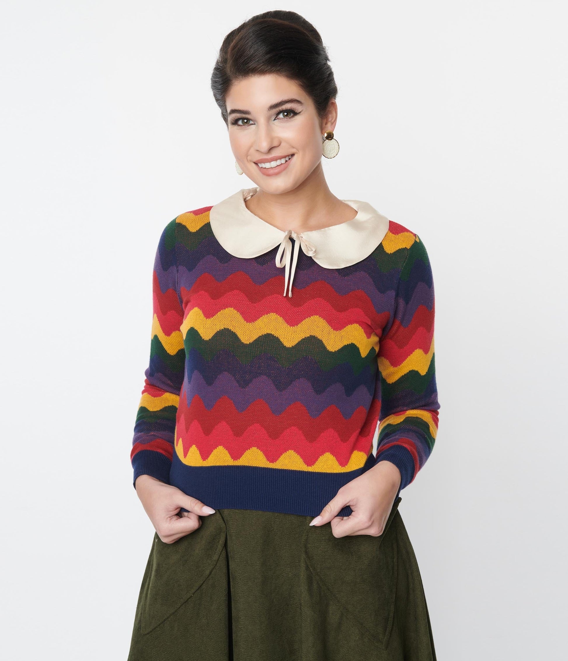 Collectif Rainbow Wave Machi Sweater