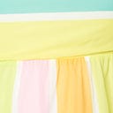 Plus Size Rainbow Striped Tiered Maxi Dress