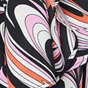Smak Parlour Black & Pink Psychedelic Print Long Hair Scarf