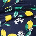 Magnolia Place Navy & Lemon Print May Top