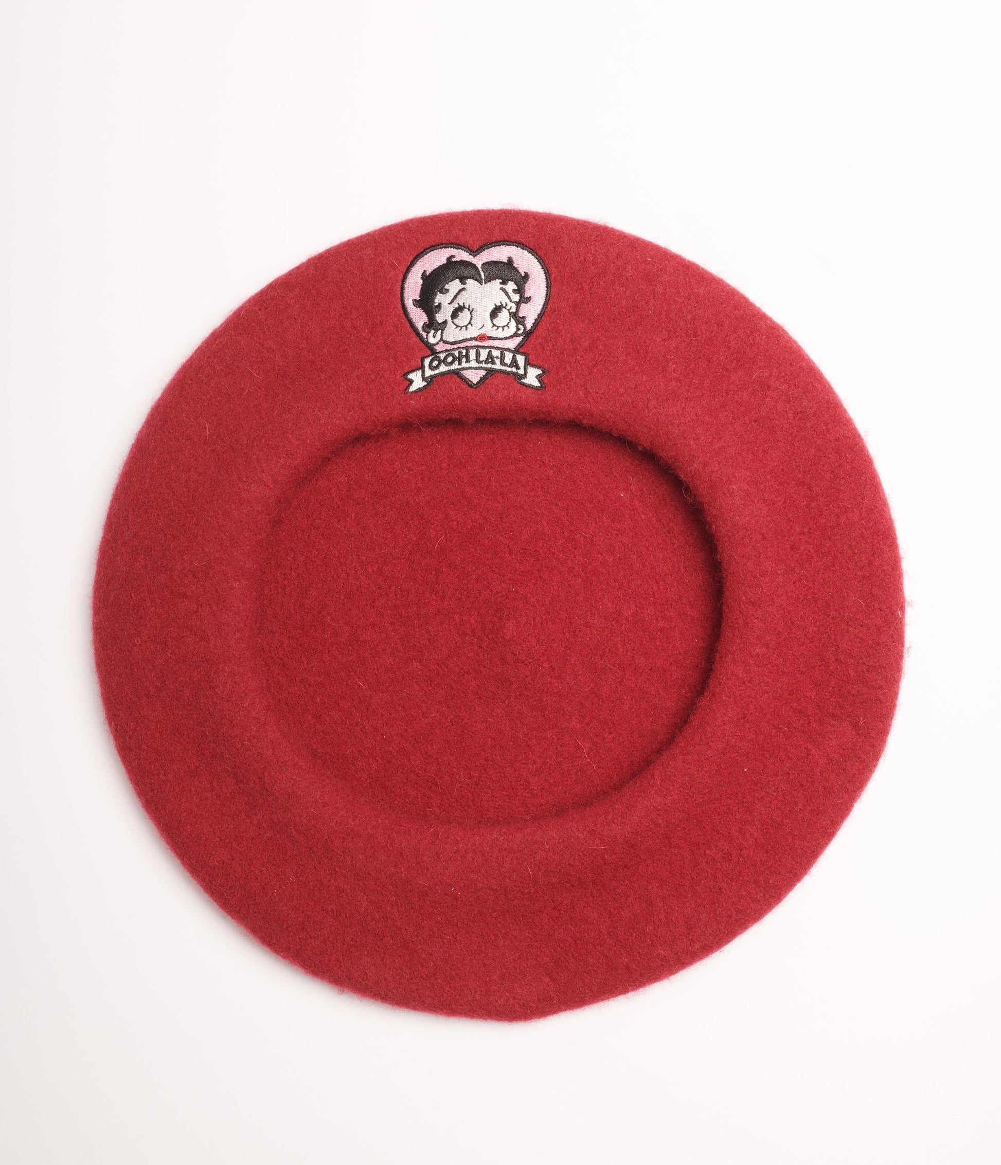 Betty Boop x Unique Vintage Burgundy Ooh La-La Beret