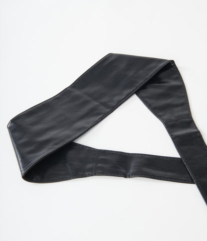 Black Leatherette Waistband