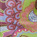 Smak Parlour Purple & Green Abstract Paisley Jumpsuit