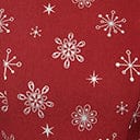 Unique Vintage Burgundy & Silver Snowflake Fit & Flare Dress