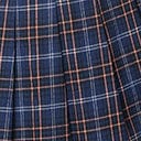 Unique Vintage Plus Size Navy Plaid Pleated Suspender Mini Skirt