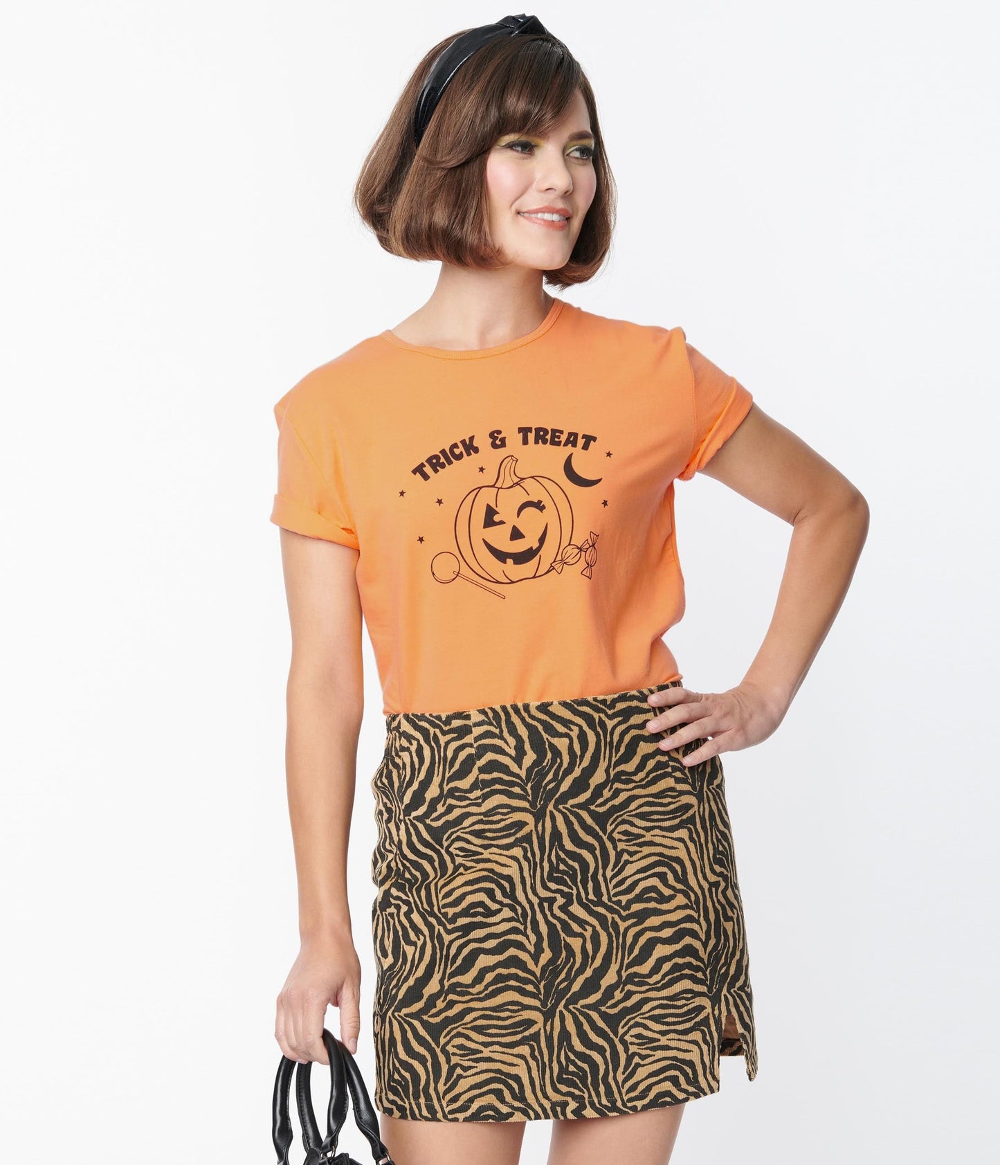 Trick Or Treat Fitted Graphic Tee