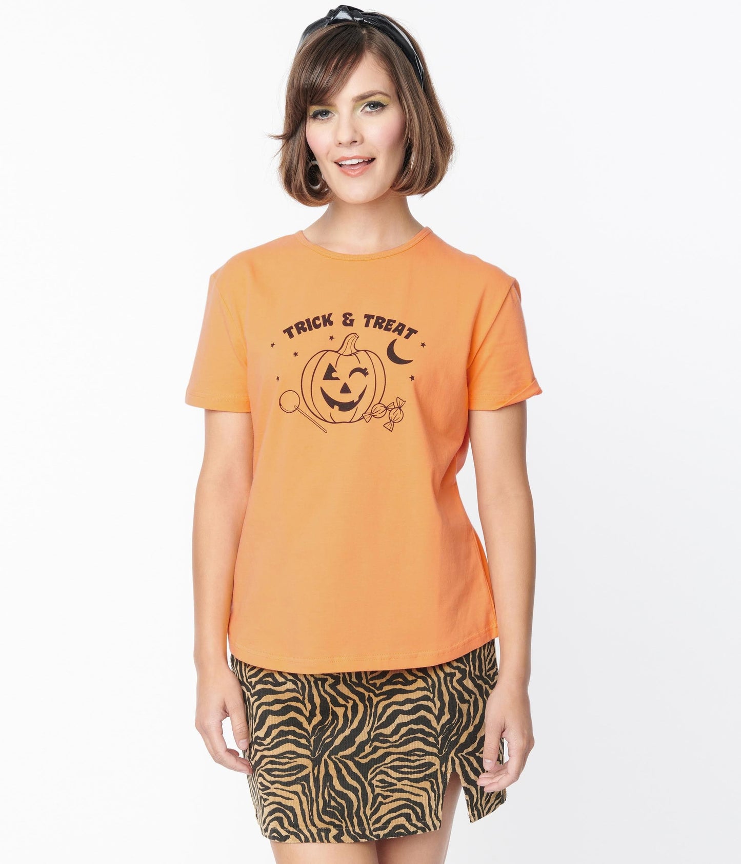Trick Or Treat Fitted Graphic Tee