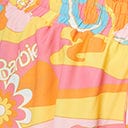 Barbie x Unique Vintage Tropical Sunset Print Dottie Crop Top