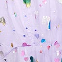 Smak Parlour Purple Confetti Hearts Love Interest Babydoll Dress