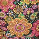 Unique Vintage Plus Size Kaleidoscope Floral Southampton Swim Top