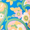 Smak Parlour Blue Paisley Floral Mod Print Flare Pants