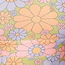 Smak Parlour Plus Size Avocado Green & Multicolor Daisy Fit & Flare Dress