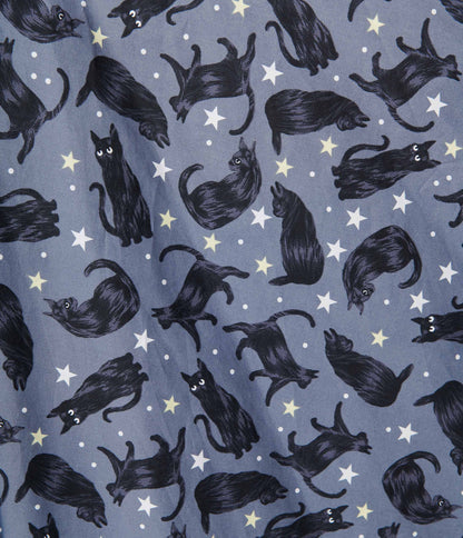 Magnolia Place Grey & Black Cat Tamara Top