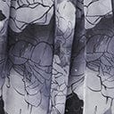 Black & Grey Floral Print Dakota Flare Dress