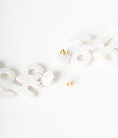 Ho Ho Ho Pearl Drop Earrings