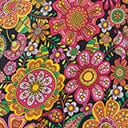 Unique Vintage Kaleidoscope Floral Skirted Wendy Swimsuit