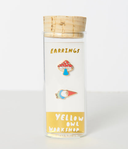 Gnome & Mushroom Earrings