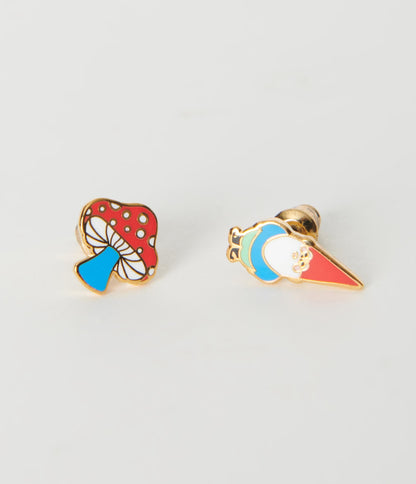 Gnome & Mushroom Earrings