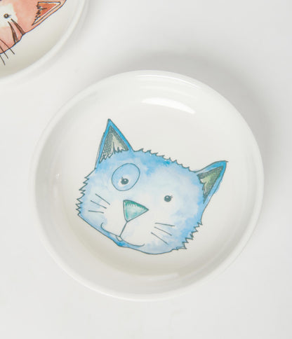 Watercolor Cat Pet Bowl Set