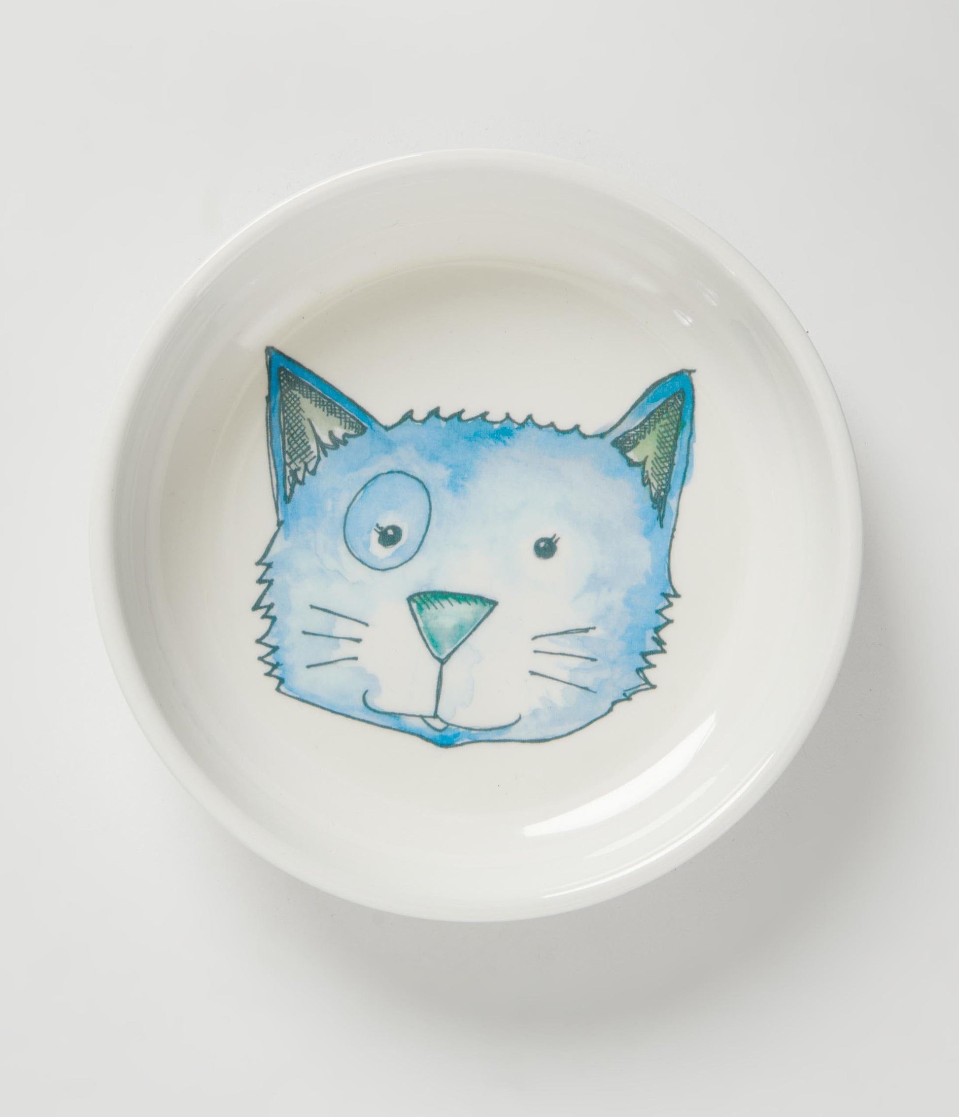 Watercolor Cat Pet Bowl Set