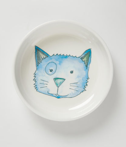 Watercolor Cat Pet Bowl Set
