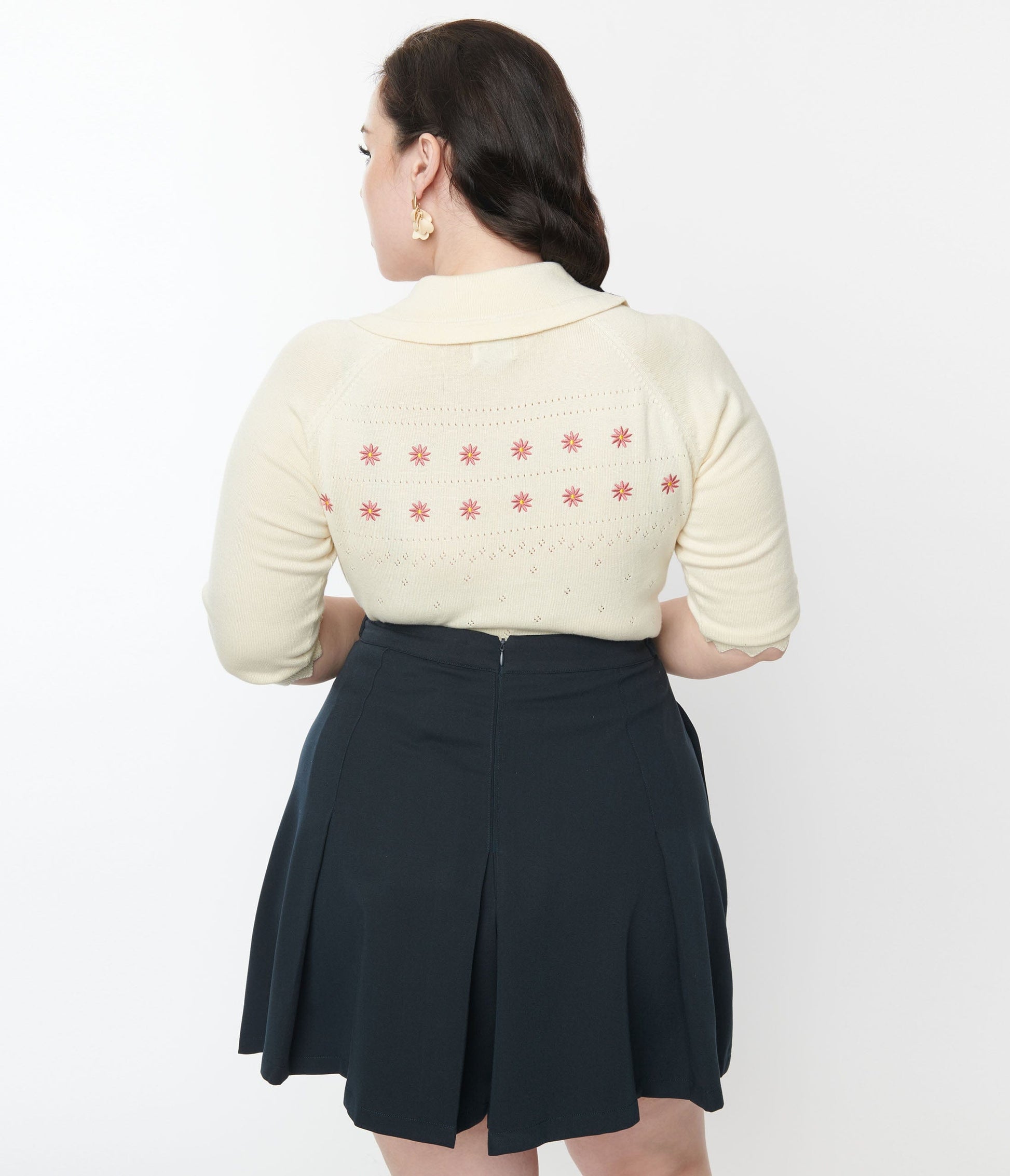 Ivory Floral Cardigan