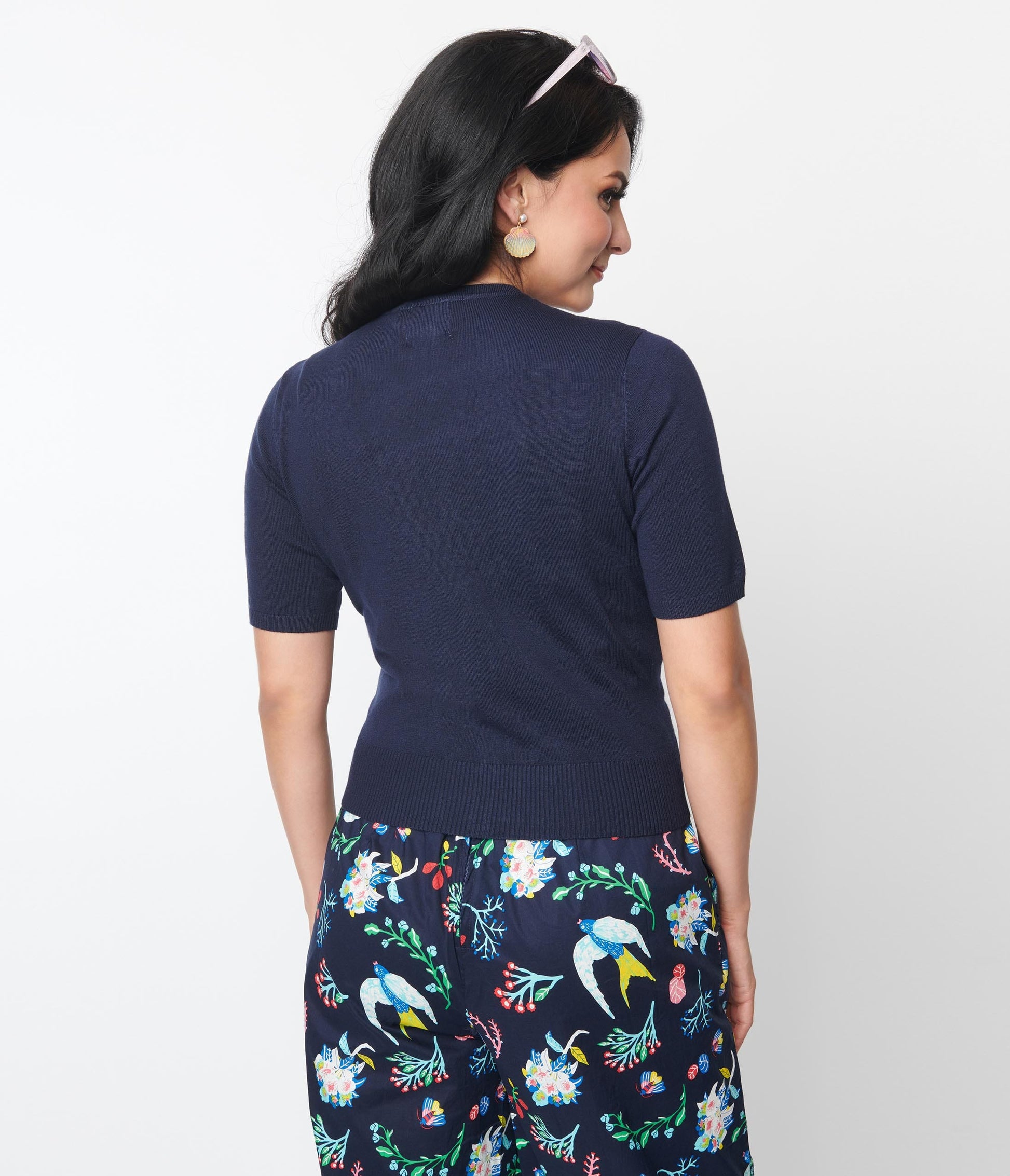 Navy Blue Summer Beach Cardigan