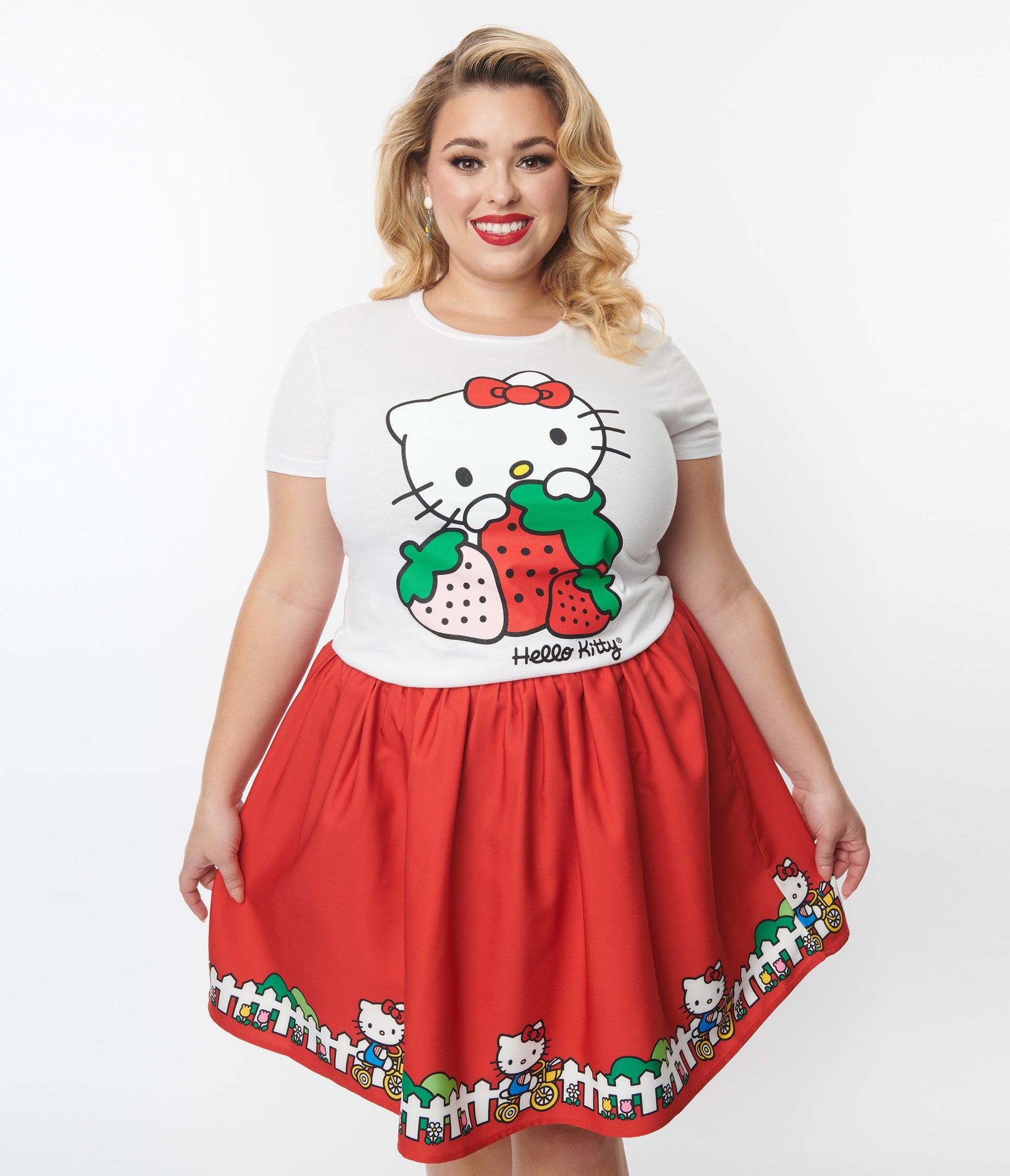Hello Kitty x Smak Parlour Strawberry Fitted Tee