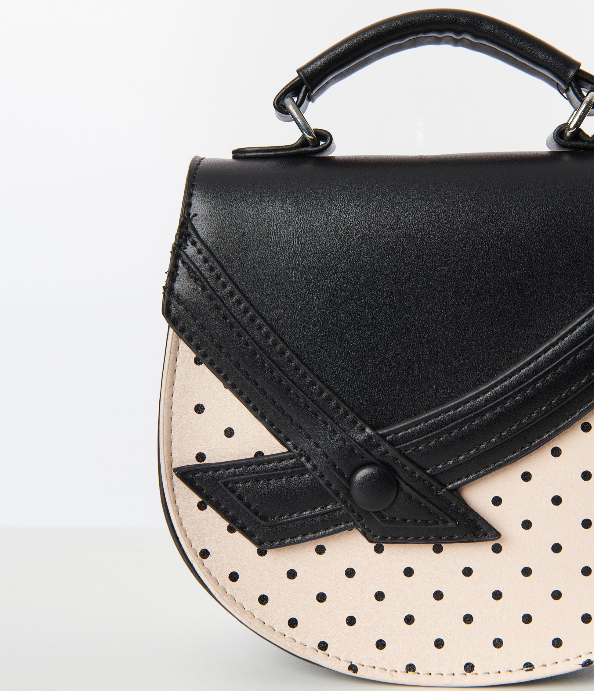 Light Pink & Black Polka Dot Hello Sunshine Handbag