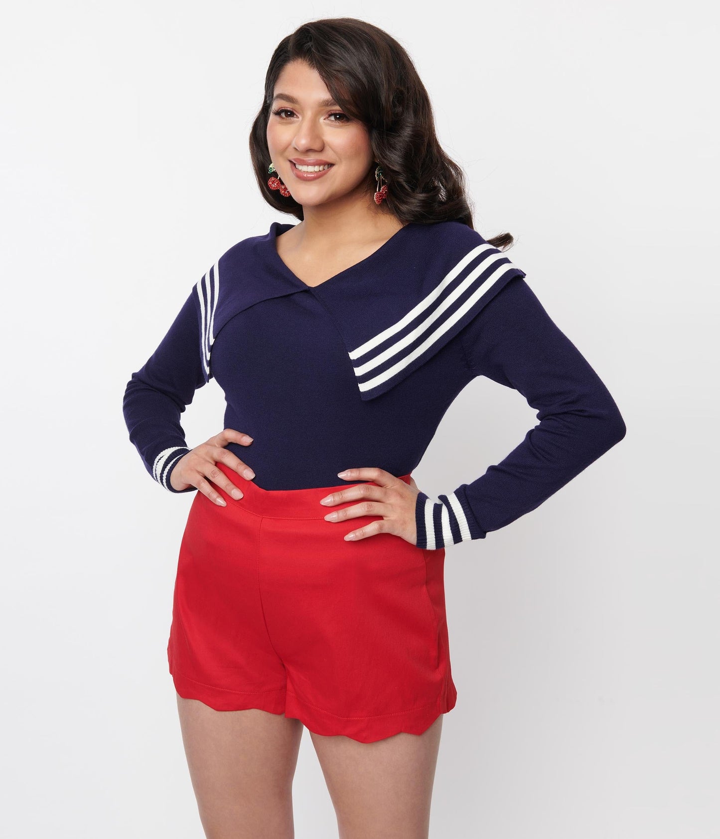 Navy & White Sailor Sweater