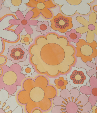 Smak Parlour Orange Mod Bloom Long Hair Scarf
