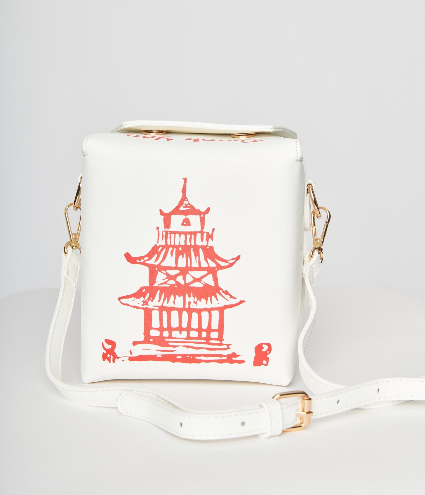 Chinese Takeout Box Leatherette Handbag