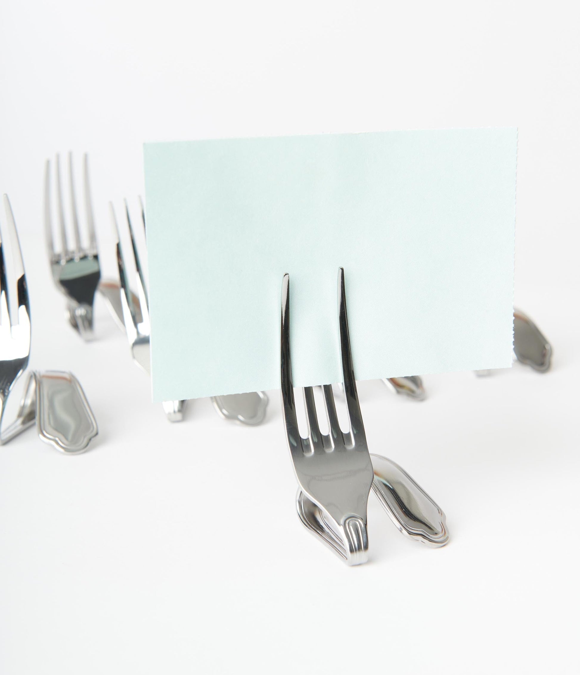 Fork Place Card Holder Set