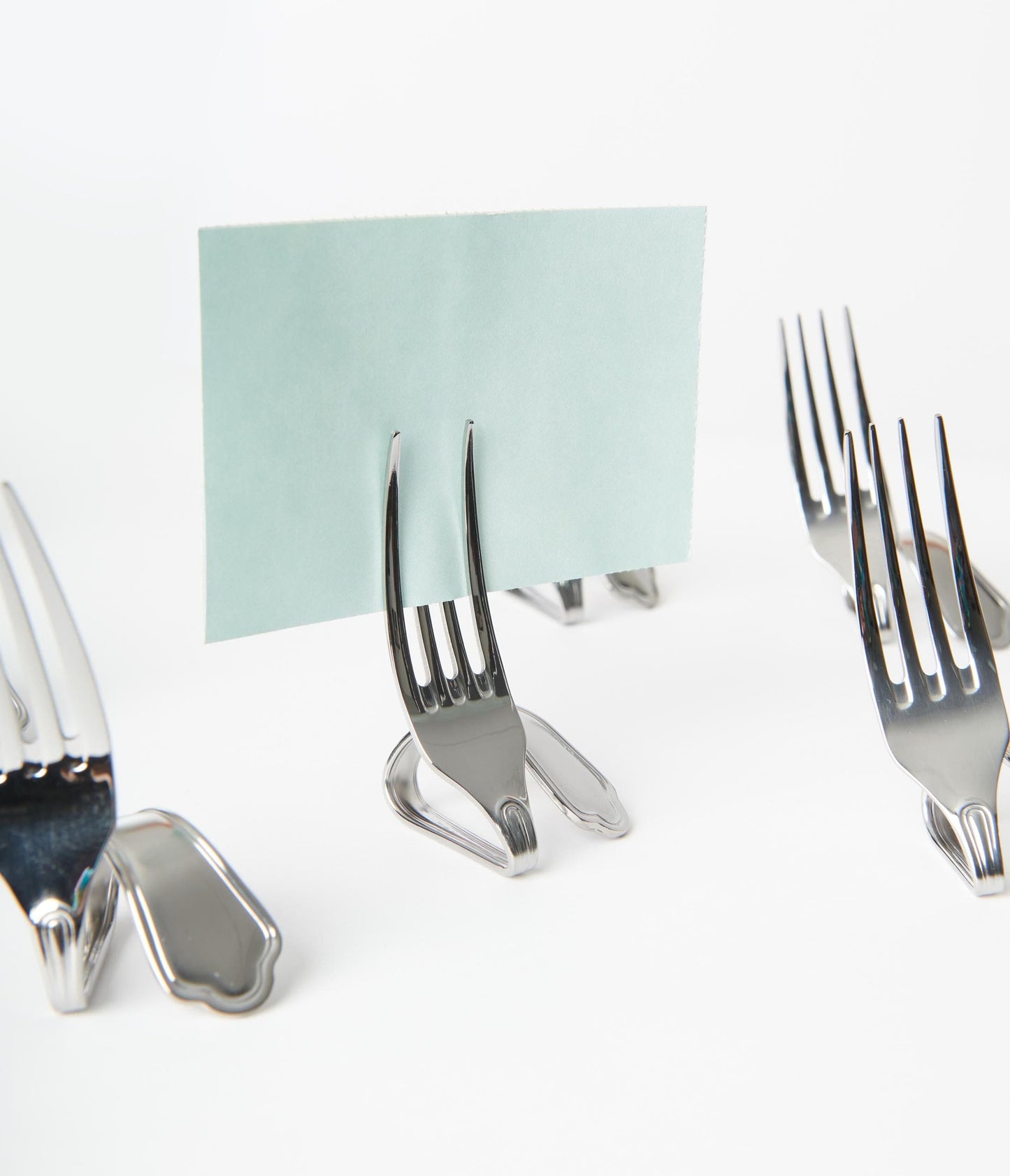 Fork Place Card Holder Set